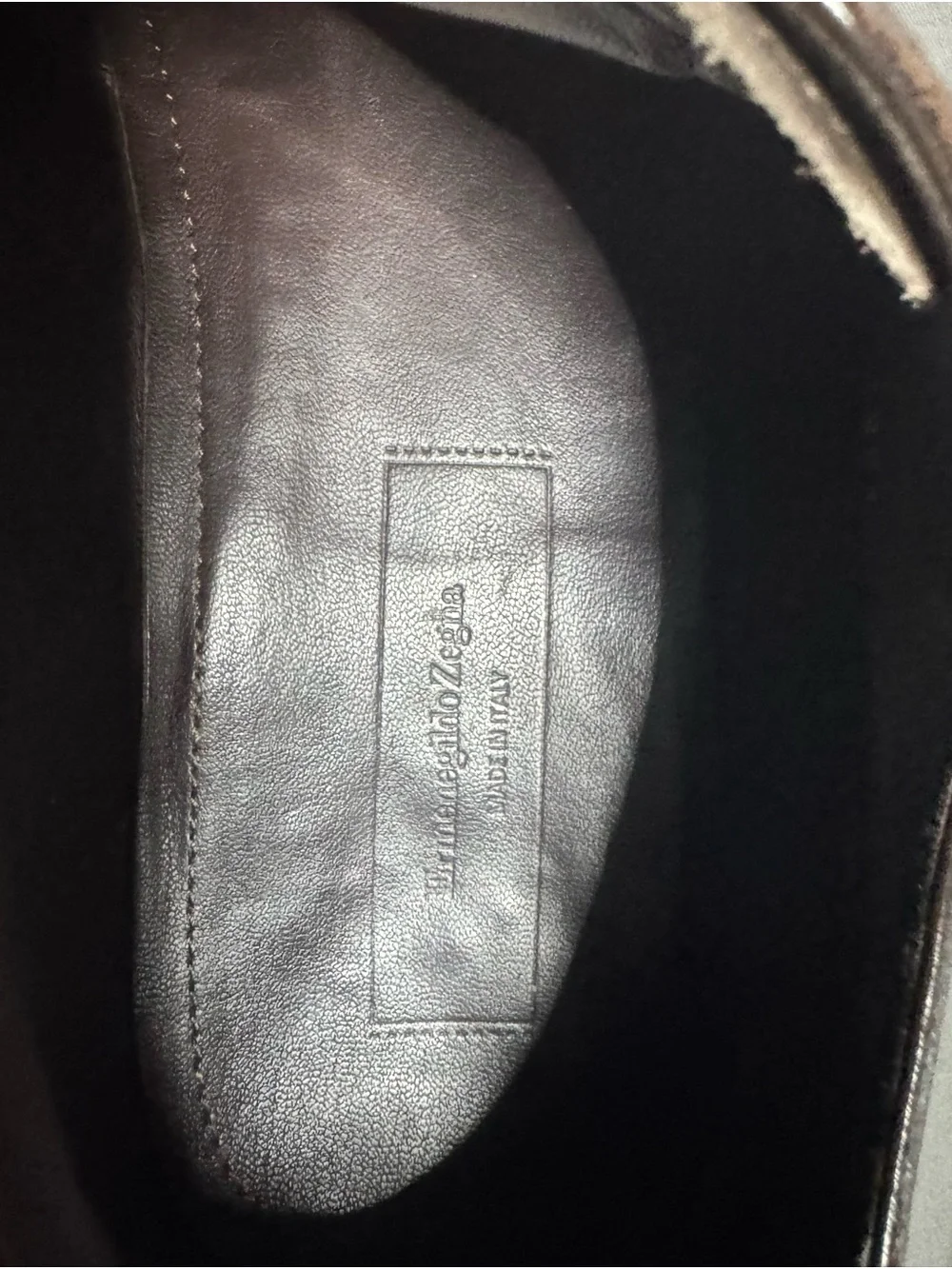 Ermenegildo Zegna Dark Brown Leather Oxford Dress Shoes